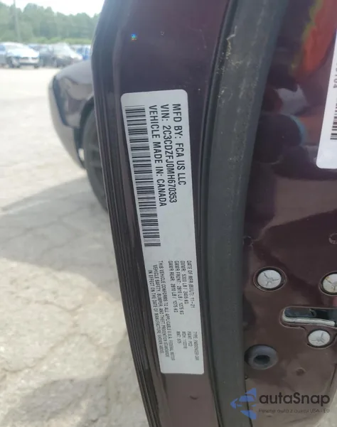 2021 Dodge Challenger R/T Scat Pack из США, поврежденный, VIN 2C3CDZFJ0MH670353